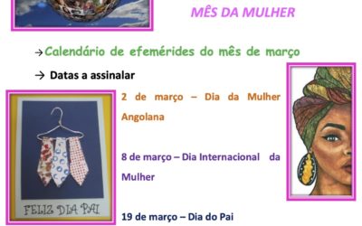Programa da Biblioteca Escolar para o mês de março