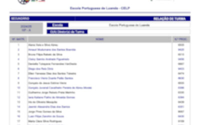 Listas das Turmas 2024-2025