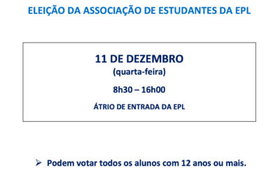 Eleição da Associação de Estudantes – 11 de dezembro (quarta-feita)