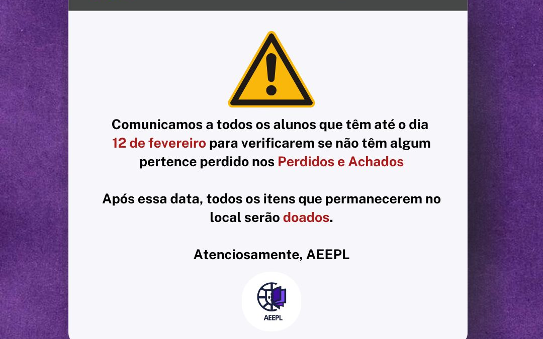 Comunicado da Associação de Estudantes