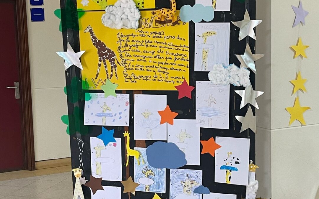 Alunos do 2.º ano exploraram a obra “A girafa que comia estrelas” de José Eduardo Agualusa