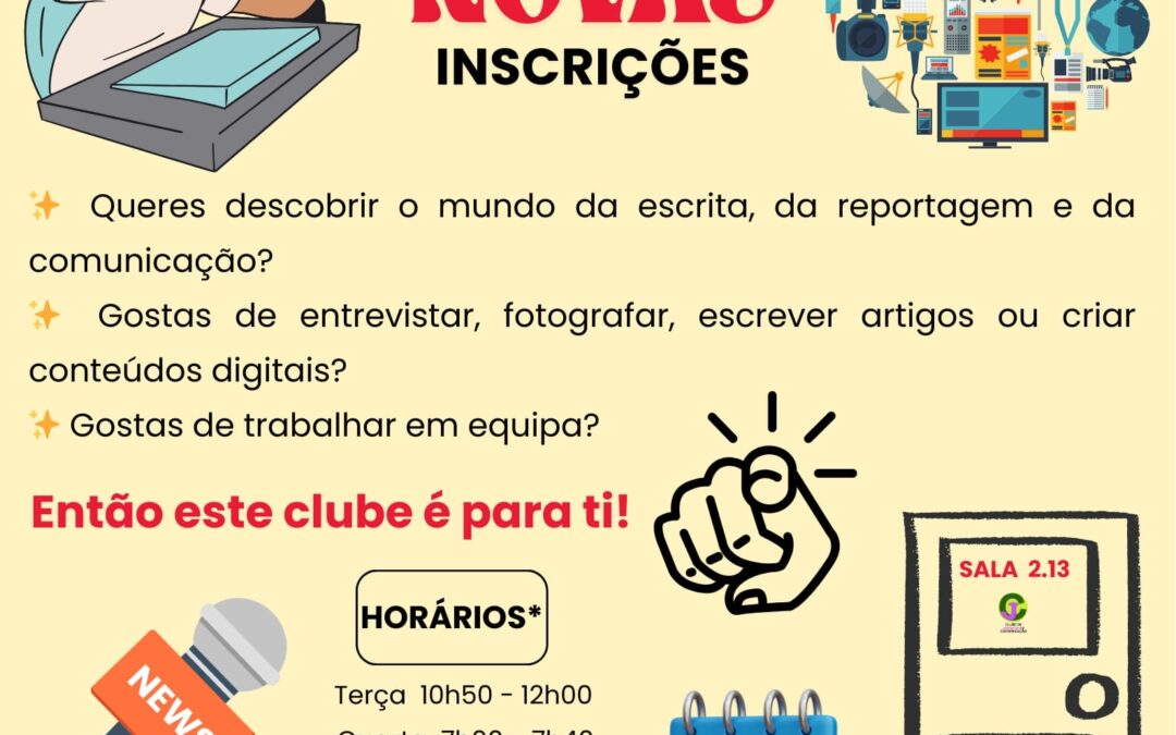 O Clube de Jornalismo e Comunicação está de volta!