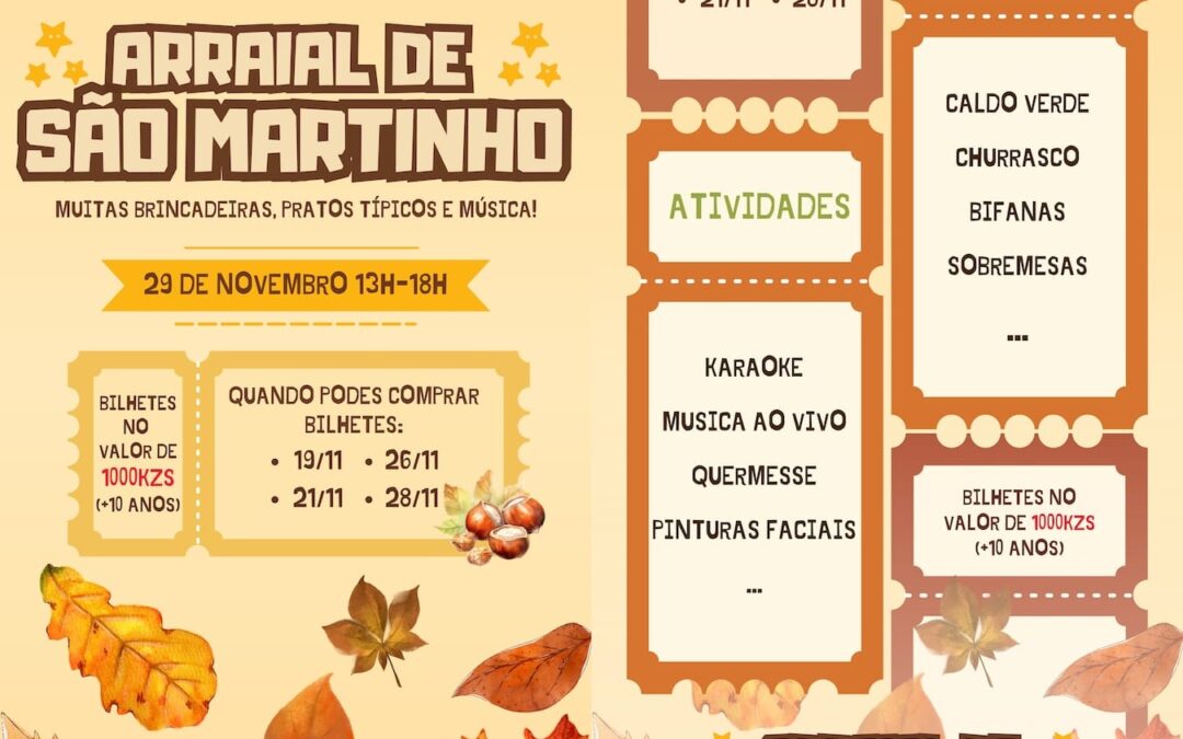 Arraial de São Martinho – 29 de novembro – 13:00