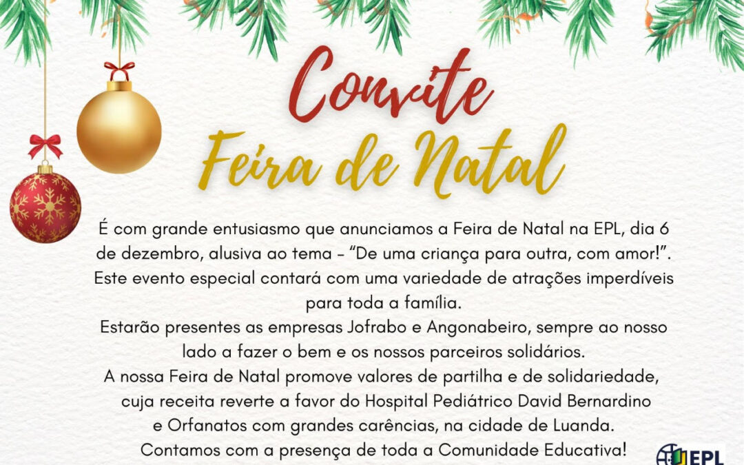 6 de dezembro – Feira de Natal
