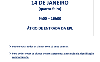 Eleição da Associação de Estudantes 2025-2026 – 14 de janeiro