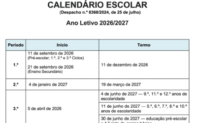 Calendário Escolar 2026-2027